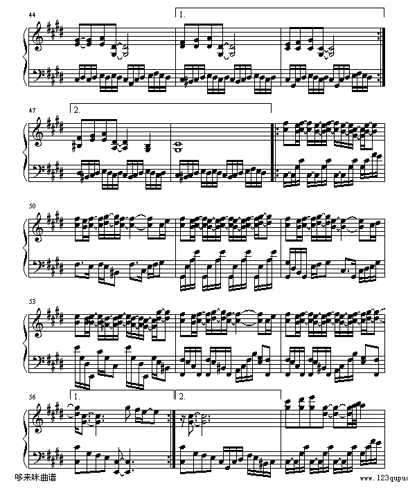 止战之伤-周杰伦钢琴曲谱（图4）