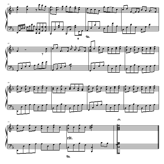 一路向北-演奏版-周杰伦钢琴曲谱（图3）
