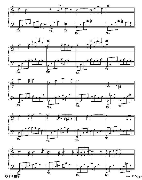 李香兰-张学友钢琴曲谱（图3）