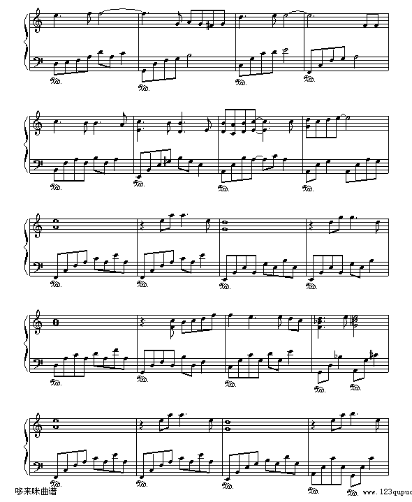 李香兰-张学友钢琴曲谱（图2）