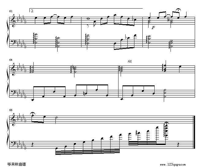 月光-52498190版-王心凌钢琴曲谱（图5）