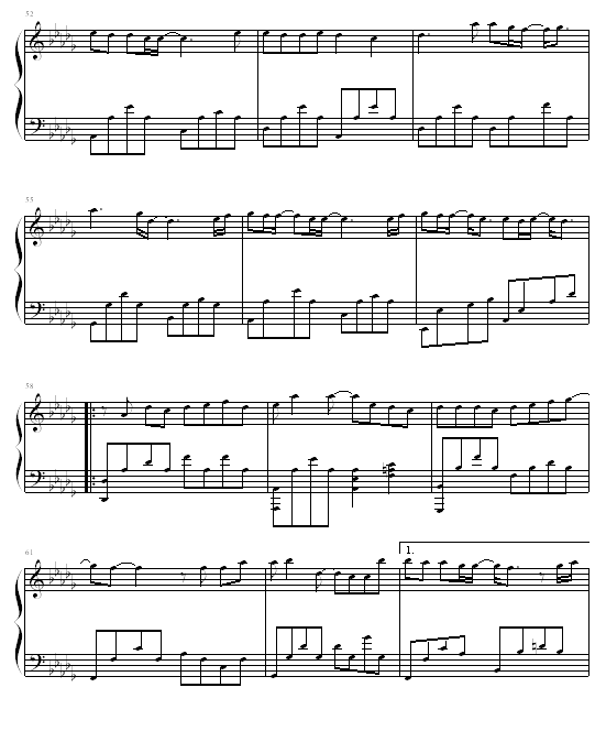 枫 - ﹑Shēkˊ﹏上传版-周杰伦钢琴曲谱（图4）