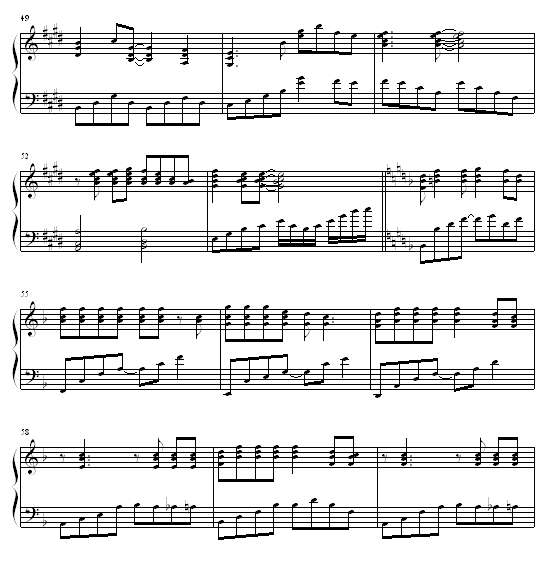 孤枕难眠-周华健钢琴曲谱（图5）