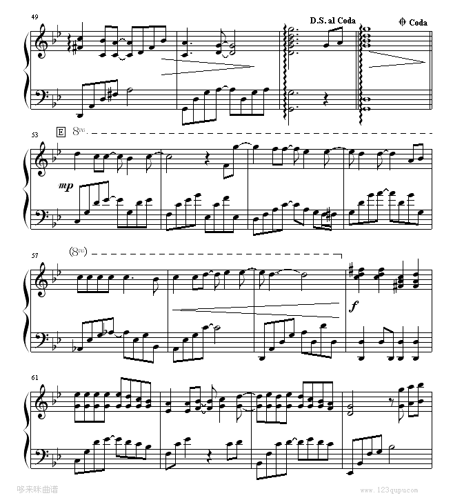 从开始到现在-张信哲钢琴曲谱（图4）