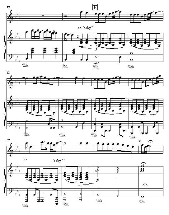 唯一 - 05895464版-王力宏钢琴曲谱（图5）