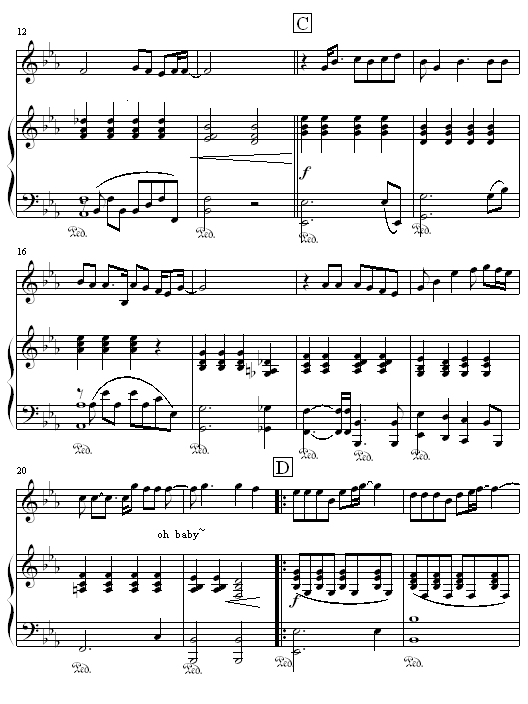 唯一 - 05895464版-王力宏钢琴曲谱（图2）