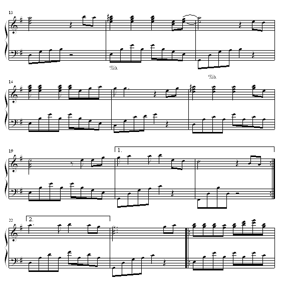 风雨无阻-周华健钢琴曲谱（图2）