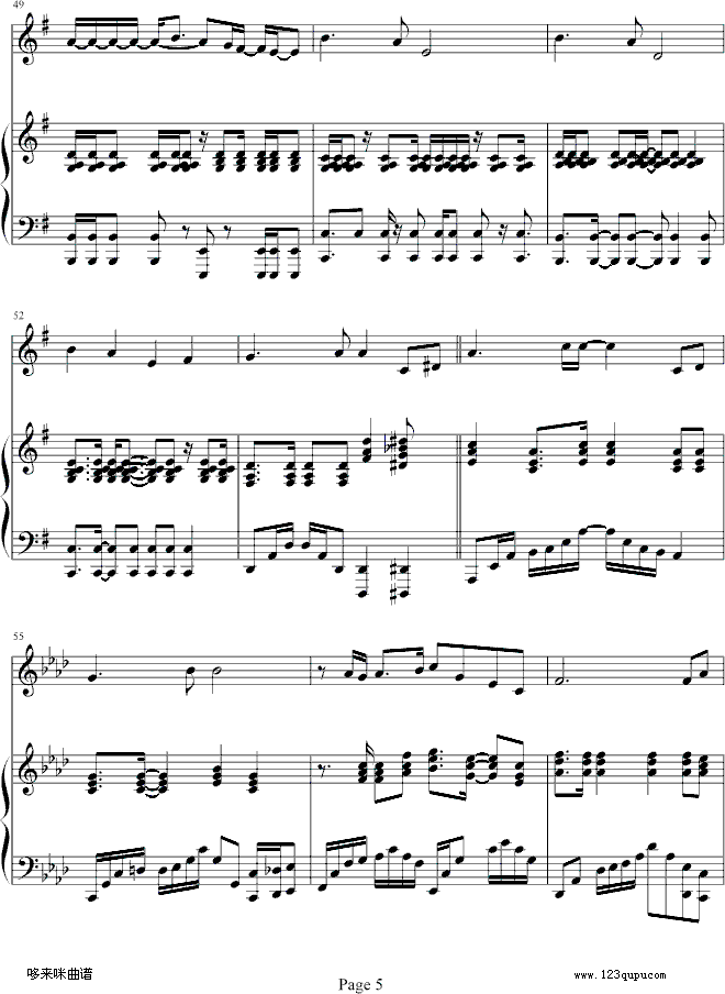 柠檬草的味道-蔡依林钢琴曲谱（图5）