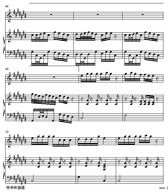 香水百合-张韶涵钢琴曲谱（图6）