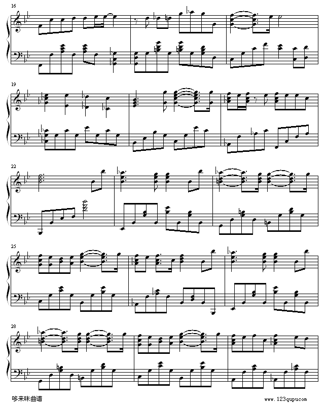离不开他-温岚钢琴曲谱（图2）