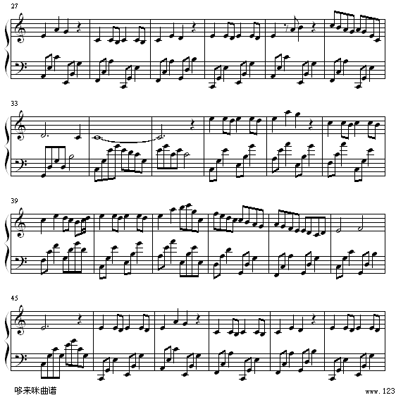 萤火虫-伊能静钢琴曲谱（图2）