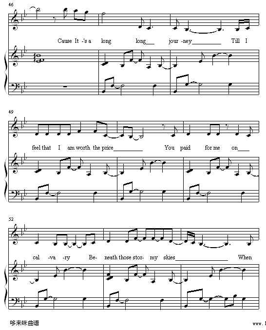 Journey - 弹唱版-张韶涵钢琴曲谱（图6）