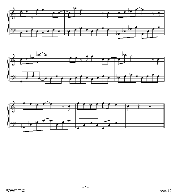 舞孃-(舞娘)-蔡依林钢琴曲谱（图6）