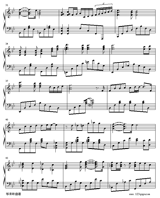 离不开他-温岚钢琴曲谱（图3）