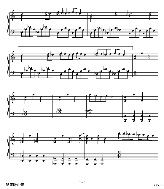 舞孃-(舞娘)-蔡依林钢琴曲谱（图3）