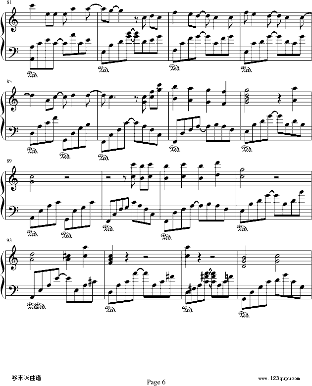 小手拉大手-梁静茹钢琴曲谱（图6）