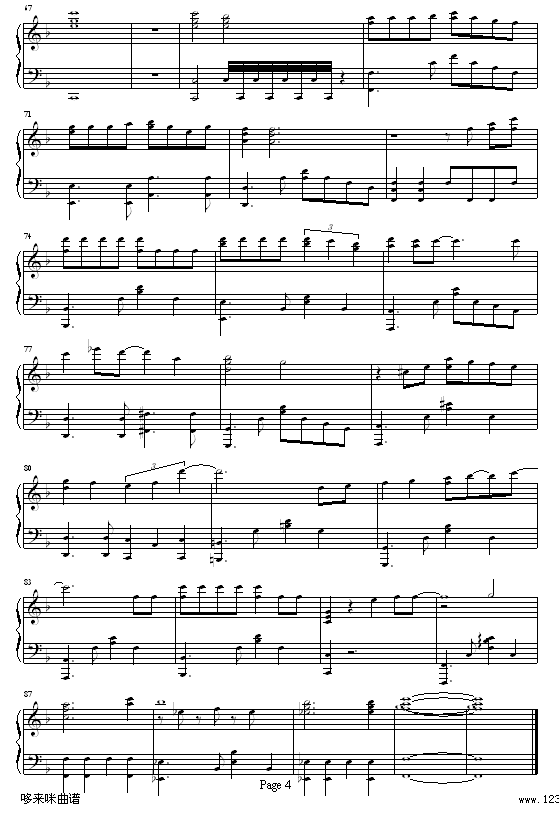 借过-容祖儿钢琴曲谱（图4）