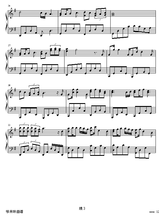 损友-容祖儿钢琴曲谱（图3）