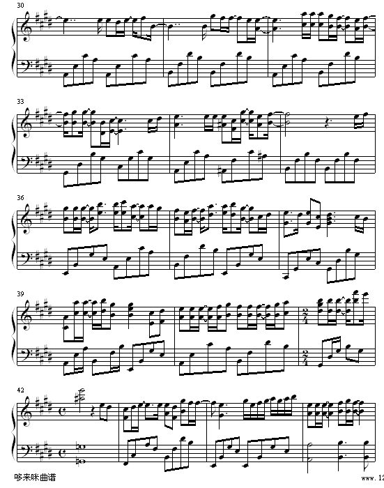 心病-容祖儿钢琴曲谱（图3）
