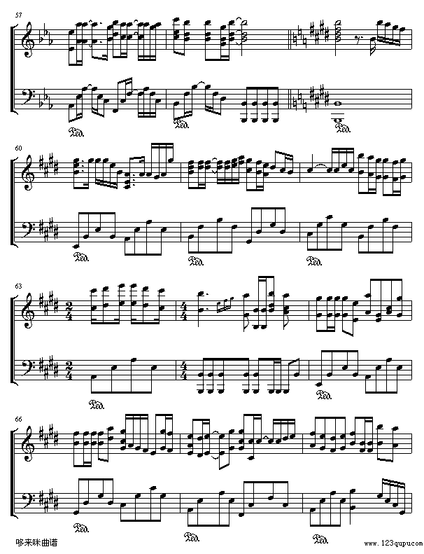 无痛无恋-关心妍钢琴曲谱（图5）