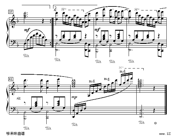 星语心愿-XP版-张柏芝钢琴曲谱（图3）