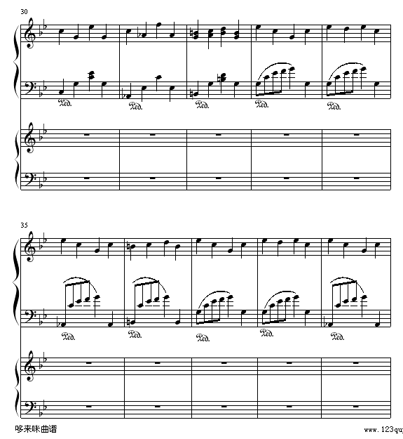 布拉格广场-蔡依林钢琴曲谱（图4）