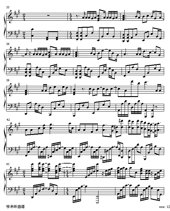 最后胜利-容祖儿钢琴曲谱（图3）