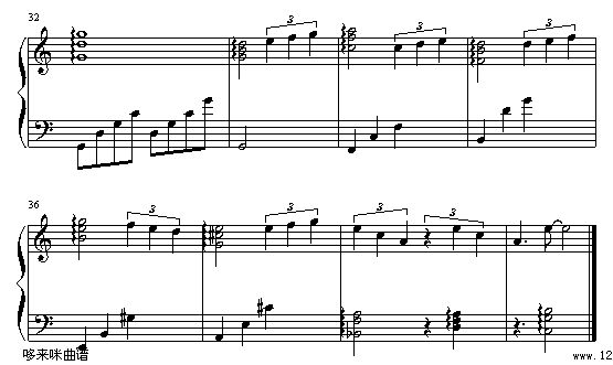 想唱就唱-张含韵钢琴曲谱（图3）