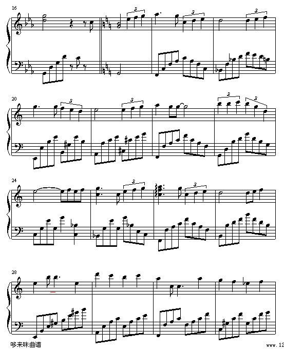 想唱就唱-张含韵钢琴曲谱（图2）