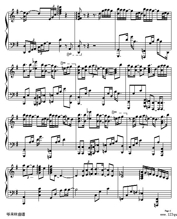 哭不出来-张惠妹钢琴曲谱（图2）
