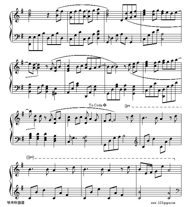 遇见-孙燕姿钢琴曲谱（图3）