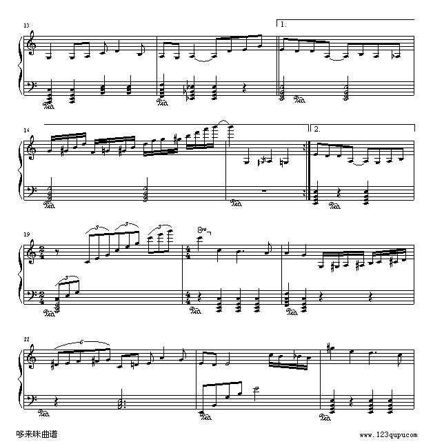 不了情-蔡琴钢琴曲谱（图2）