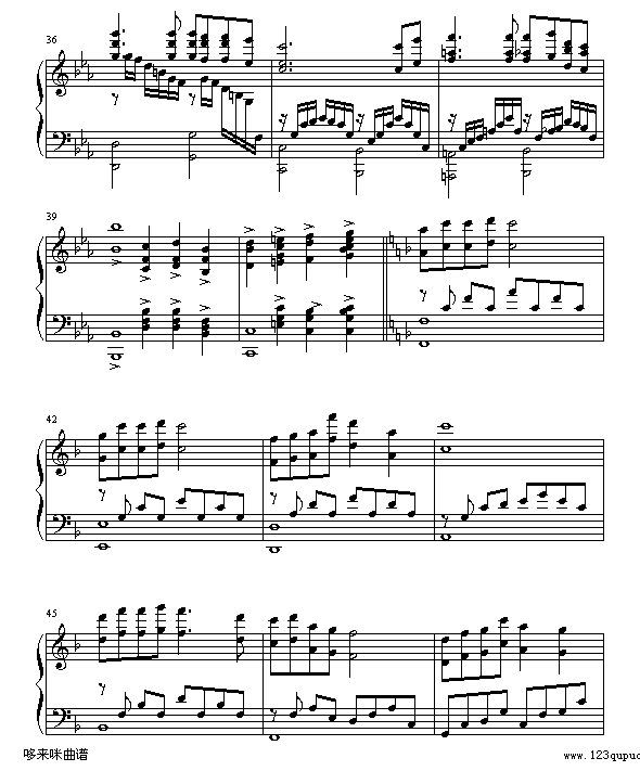 女人花-梅艳芳钢琴曲谱（图4）