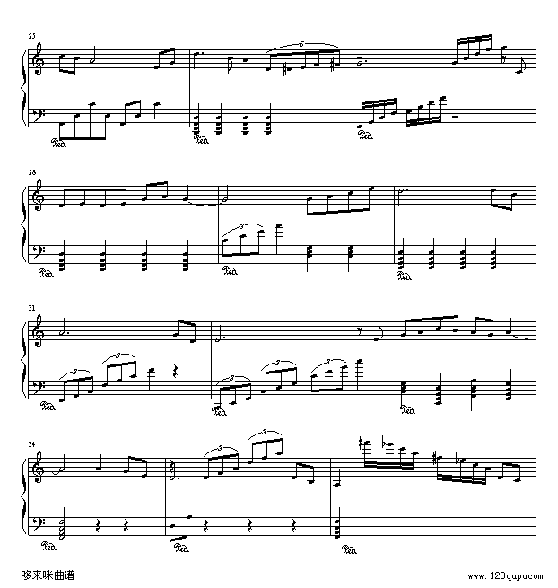 不了情-蔡琴钢琴曲谱（图3）