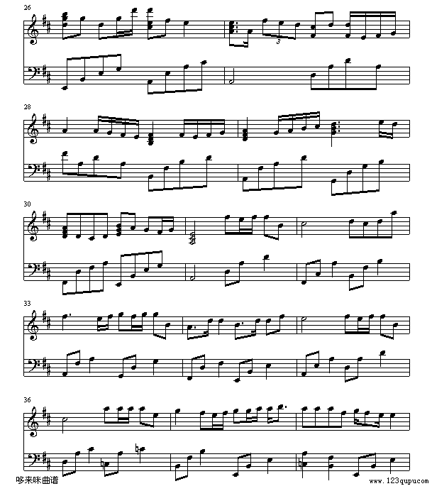 同班同学-梁詠琪钢琴曲谱（图3）