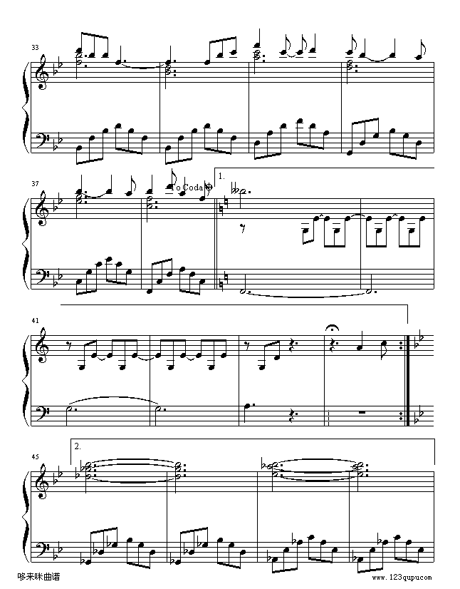 爱-莫文蔚钢琴曲谱（图3）