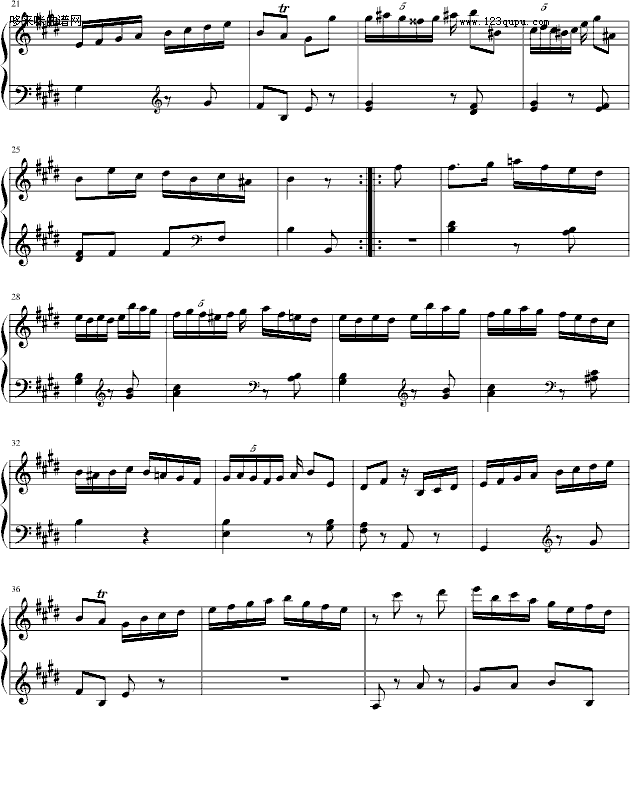 海顿钢琴奏鸣曲34-（终乐章）-海顿钢琴曲谱（图2）