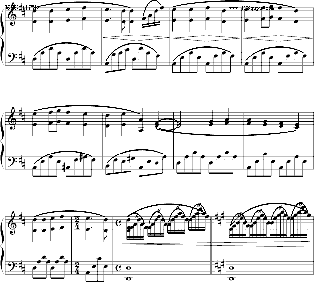 欢乐颂-克莱德曼演奏版本-贝多芬钢琴曲谱（图3）