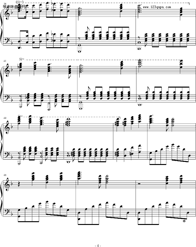 Exodus-马克西姆钢琴曲谱（图4）