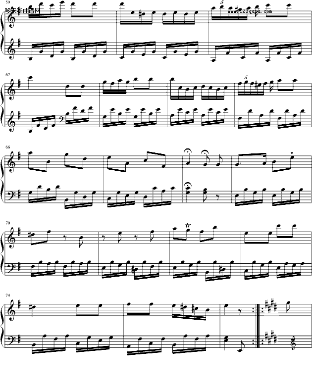 海顿钢琴奏鸣曲34-（终乐章）-海顿钢琴曲谱（图4）