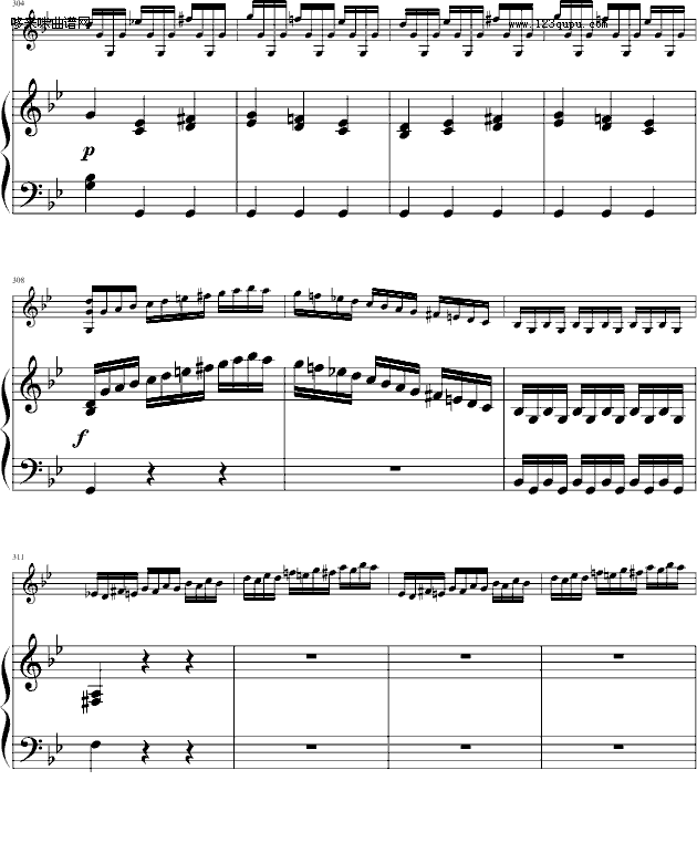 四季·夏-（小提琴/钢琴）-维瓦尔第钢琴曲谱（图25）