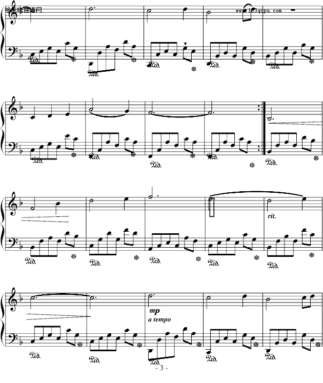 春笋-刘敦南钢琴曲谱（图3）