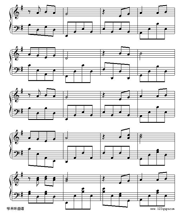 两只蝴蝶-Music-boy-庞龙钢琴曲谱（图2）