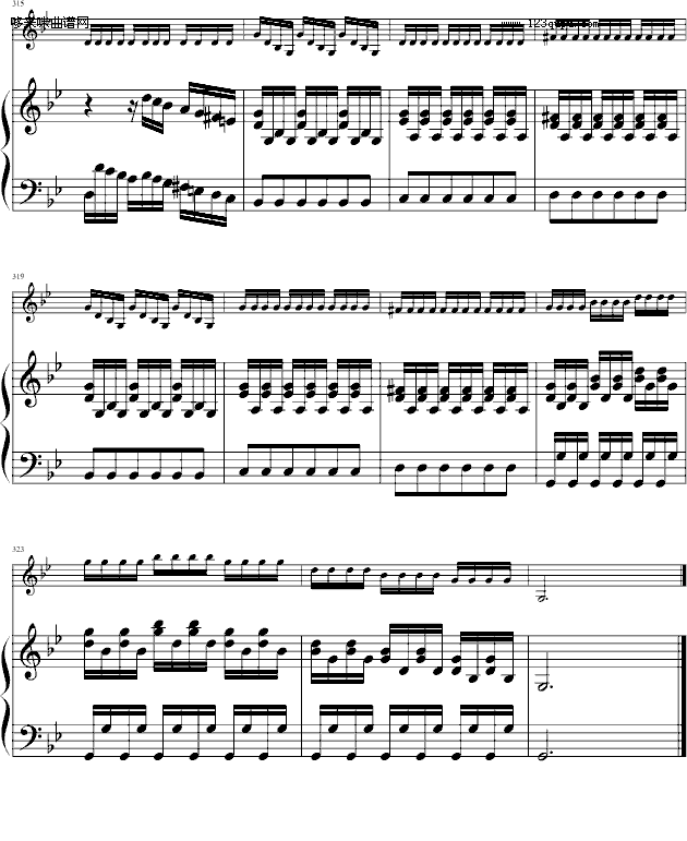 四季·夏-（小提琴/钢琴）-维瓦尔第钢琴曲谱（图26）