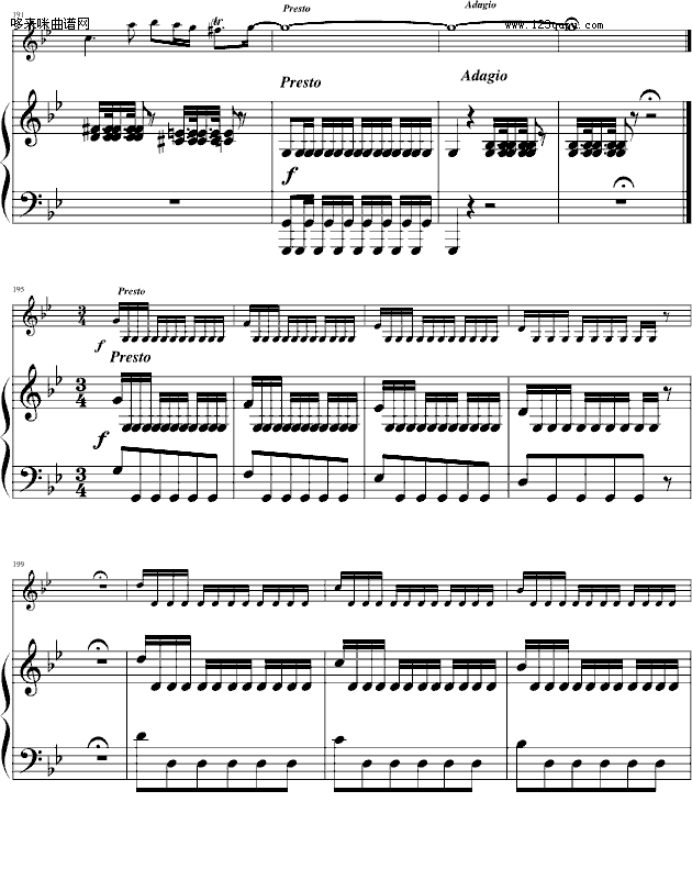 四季·夏-（小提琴/钢琴）-维瓦尔第钢琴曲谱（图15）