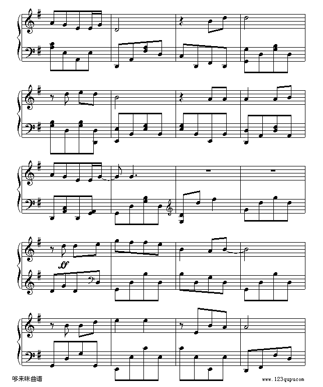 两只蝴蝶-Music-boy-庞龙钢琴曲谱（图3）
