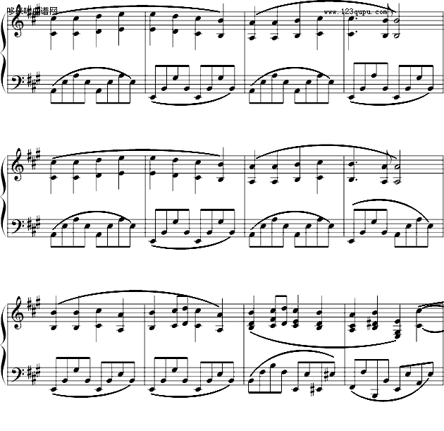 欢乐颂-克莱德曼演奏版本-贝多芬钢琴曲谱（图4）