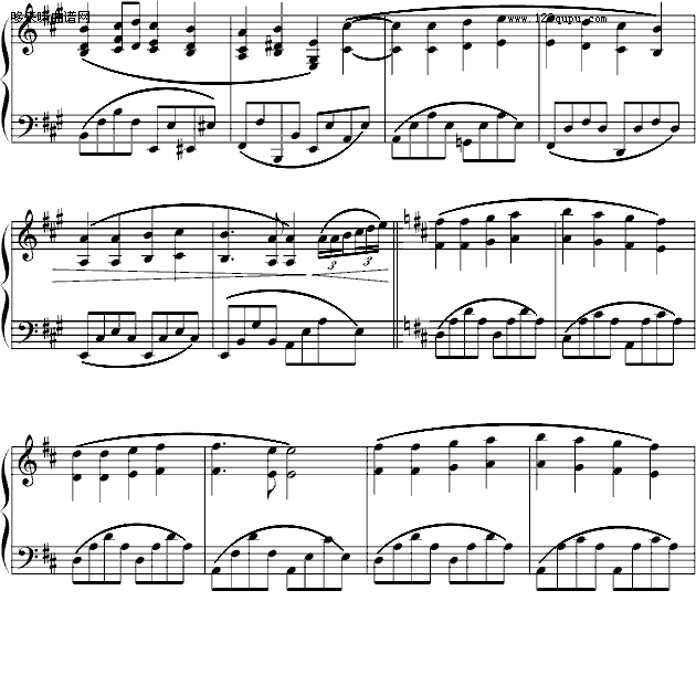 欢乐颂-克莱德曼演奏版本-贝多芬钢琴曲谱（图2）