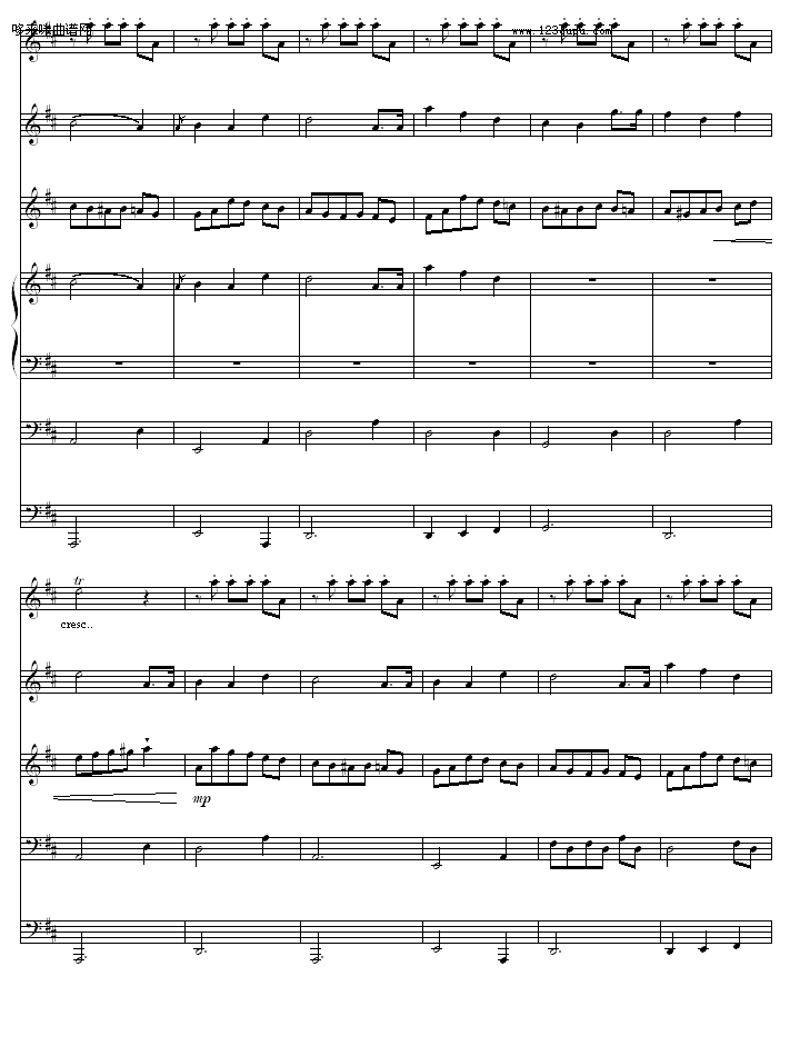 生日快乐-世界名曲钢琴曲谱（图5）