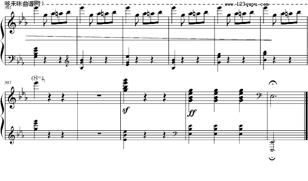 华丽的大圆舞曲-肖邦钢琴曲谱（图13）